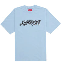 Supreme Raised Script S/S Top Light Blue