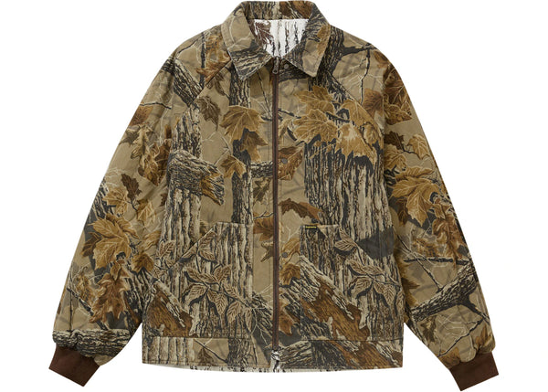 Supreme RealTree Reversible Quilted Work Jacket Snow Camo