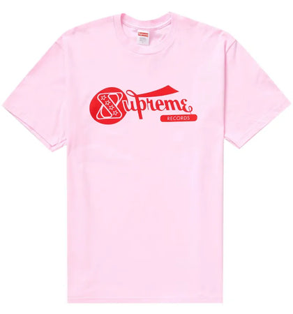 Supreme Records Tee Light Pink - authentic Supreme product
