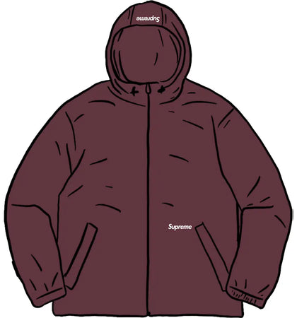 Supreme Reflective Zip Hooded Jacket Purple - authentic Supreme apparel