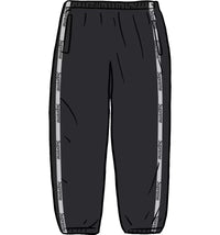 Supreme Reflective Zip Track Pant Black