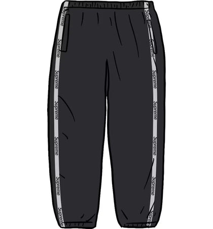Supreme Reflective Zip Track Pant Black - authentic Supreme product