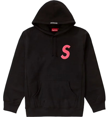 Supreme S Logo Hooded Sweatshirt (FW19) Black - authentic Supreme apparel