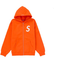 Supreme S Logo Zip Up Hooded Sweatshirt (FW24) Bright Orange