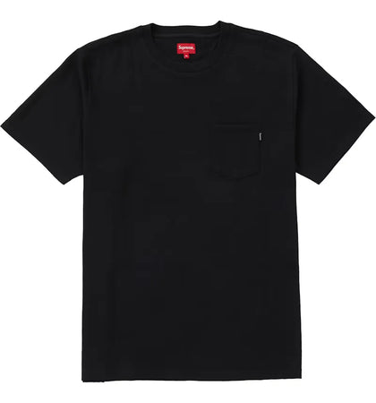 Supreme S/S Pocket Tee Black - authentic Supreme product