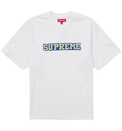 Supreme Satin Appliqué S/S Top White - authentic Supreme product