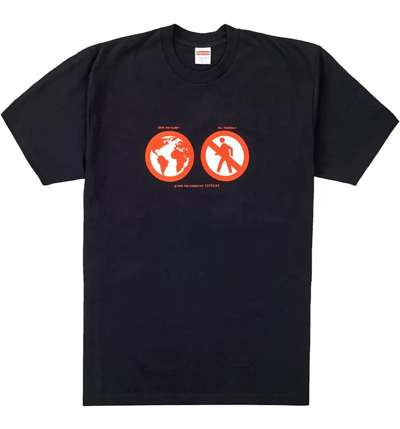 Supreme Save The Planet Tee Black - vue 360