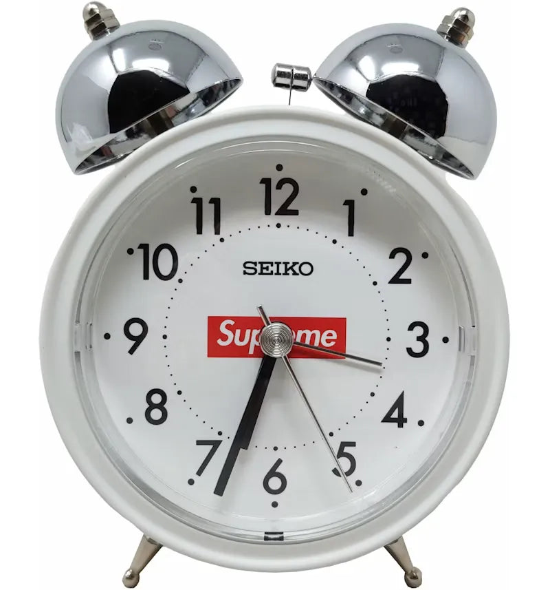 Supreme Seiko Alarm Clock White - vue 360