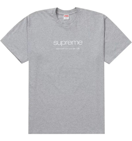 Supreme Shop Tee Heather Grey - authentic Supreme product