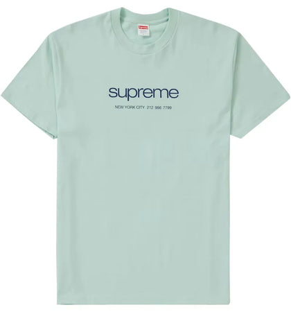 Supreme Shop Tee Light Teal - authentic Supreme product