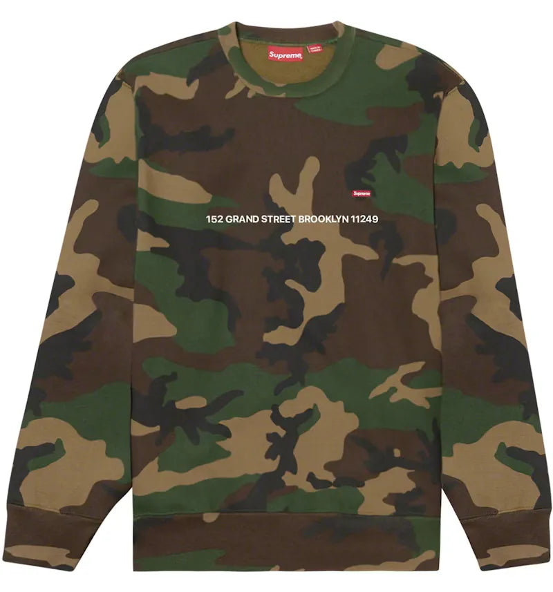 Supreme Small Box Crewneck (Brooklyn Shop Exclusive) Woodland Camo - vue 360