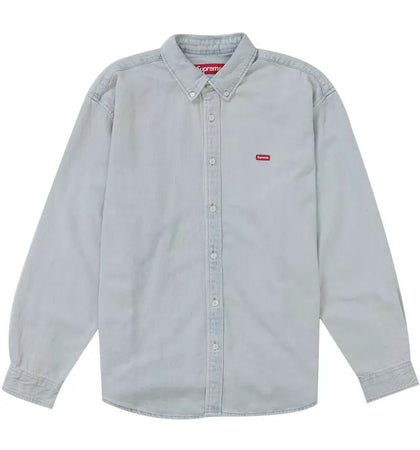 Supreme Small Box Denim Shirt (FW25) Light Indigo - authentic Supreme apparel