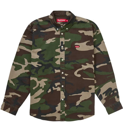 Supreme Small Box Denim Shirt (FW25) Woodland Camo - authentic Supreme apparel