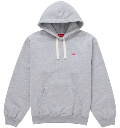 Supreme Small Box Drawcord Hooded Sweatshirt (SS26) Heather Grey - authentic Supreme apparel