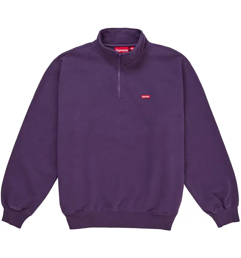 Supreme Small Box Half Zip Pullover (SS26) Purple - vue 360