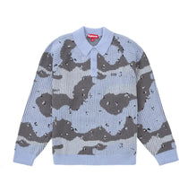 Supreme Small Box Polo Sweater (FW24) Blue Camo