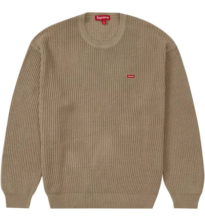Supreme Small Box Ribbed Sweater Tan - authentic Supreme apparel