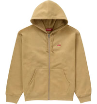 Supreme Small Box Zip Up Hooded Sweatshirt (FW24) Dark Tan