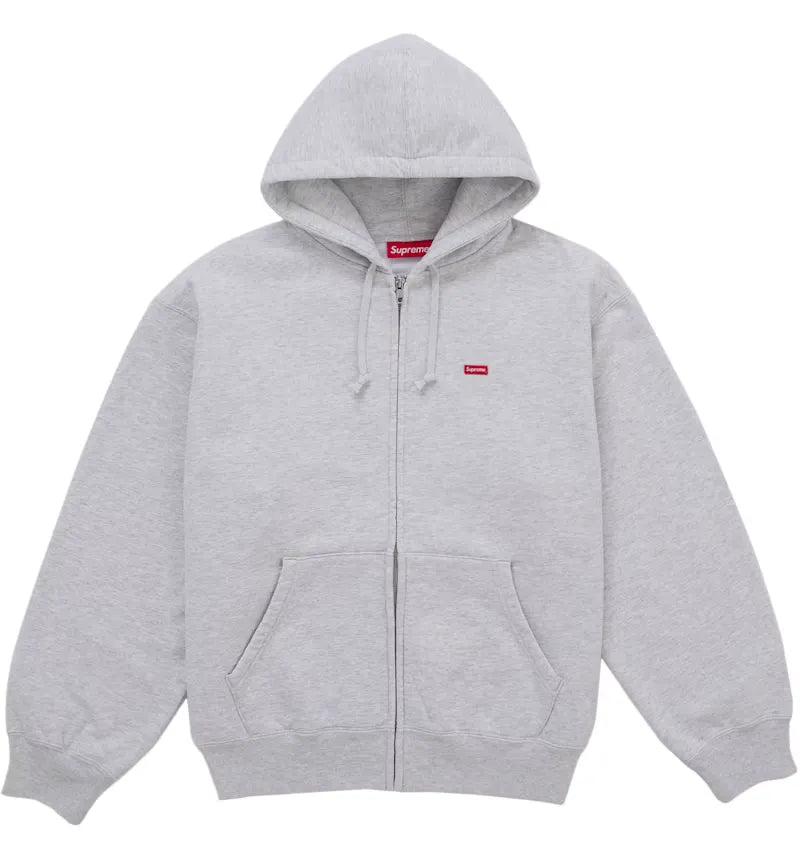 Supreme Small Box Zip Up Sweatshirt (SS26) Ash Grey - vue 360