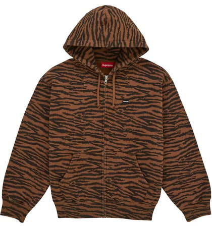 Supreme Small Box Zip Up Sweatshirt (SS26) Tiger - authentic Supreme apparel