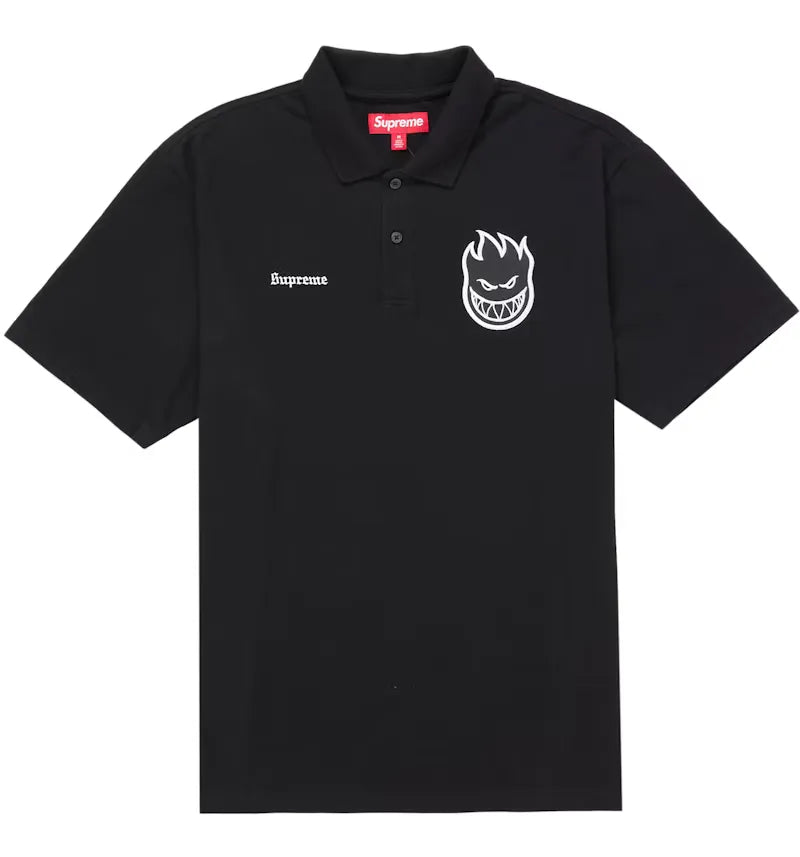 Supreme Spitfire Polo Shirt Black - vue 360