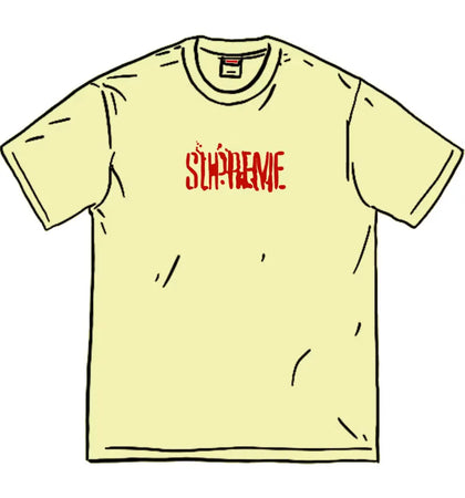 Supreme Splatter S/S Top Pale Yellow - authentic Supreme product