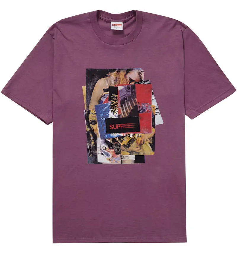 Supreme Stack Tee Plum - vue 360