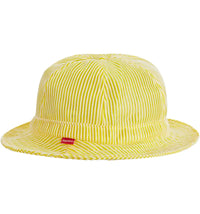 Supreme Stripe Mesh Bell Hat Yellow
