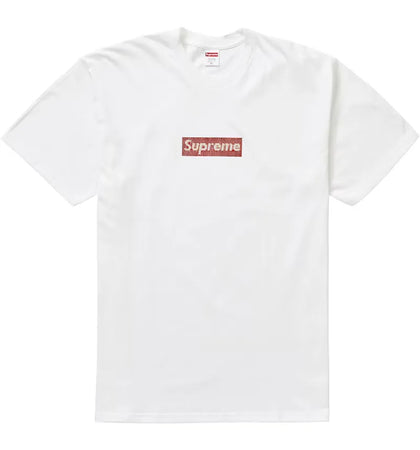 Supreme Swarovski Box Logo Tee White - authentic Supreme product