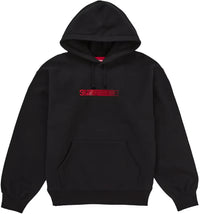 Supreme Swarovski Motion Logo Hooded Sweatshirt Black