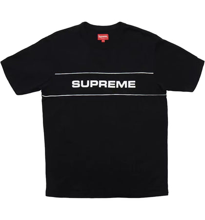 Supreme Team Ringer Tee Black - authentic Supreme product