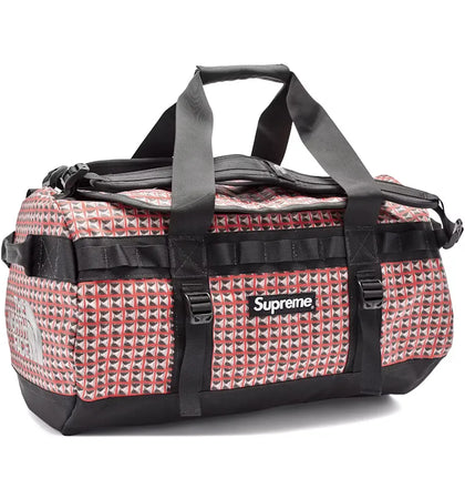 Supreme The North Face Studded Small Base Camp Duffle Bag Red - authentic Supreme product