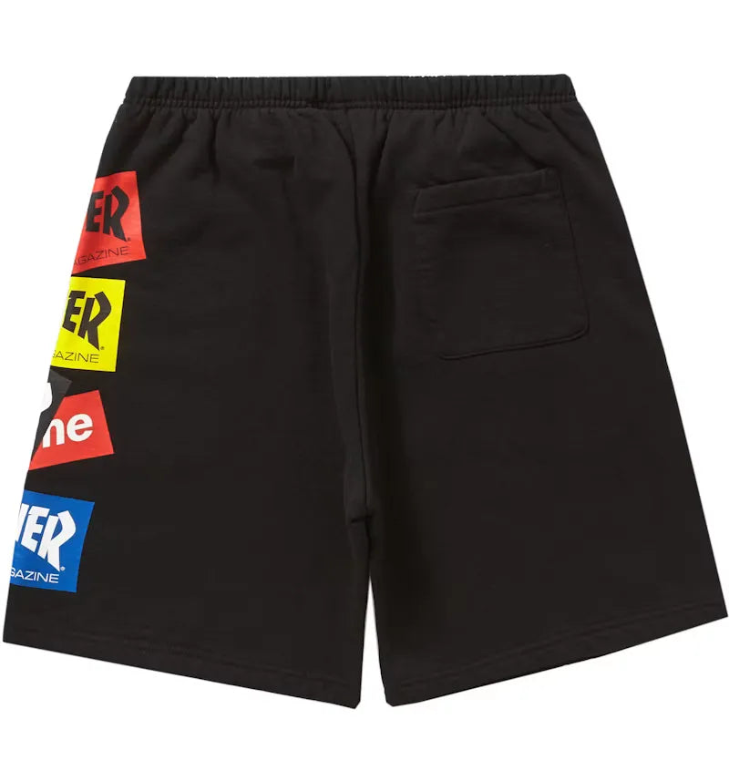Supreme Thrasher Multi Logo Sweatshort Black - vue 360
