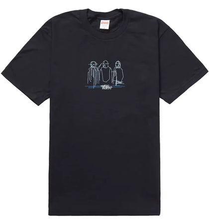 Supreme Three Kings Tee Navy - authentic Supreme product