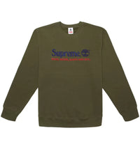 Supreme Timberland Crewneck Dark Olive