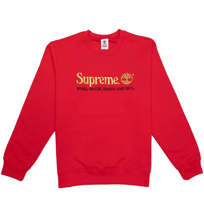 Supreme Timberland Crewneck Red - authentic Supreme product