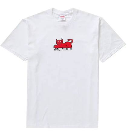 Supreme Toy Machine Devil Cat Tee White - authentic Supreme product