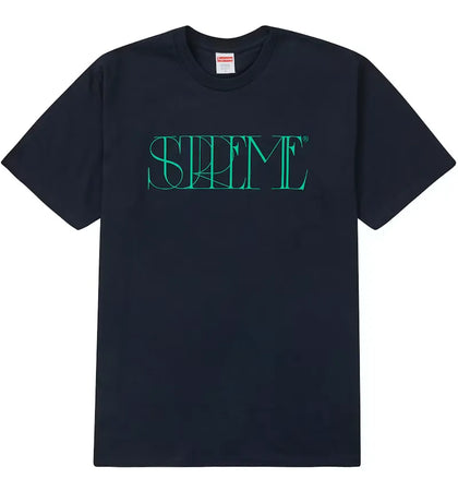 Supreme Trademark Tee Navy - authentic Supreme product