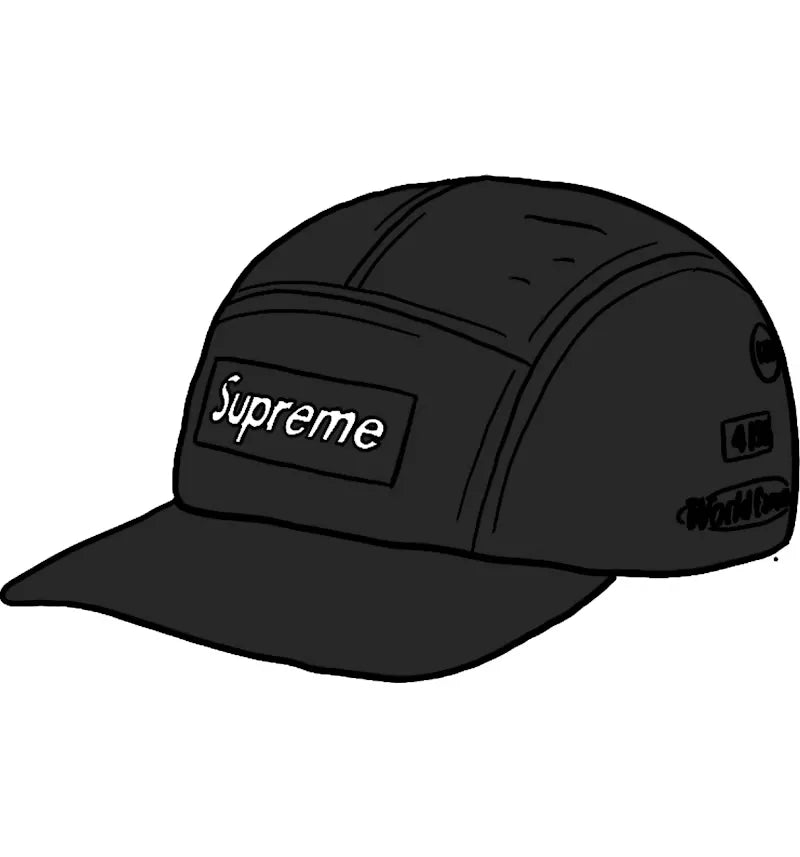 Supreme Trail Camp Cap Black - vue 360