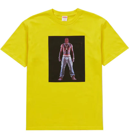 Supreme Tupac Hologram Tee Yellow - authentic Supreme product