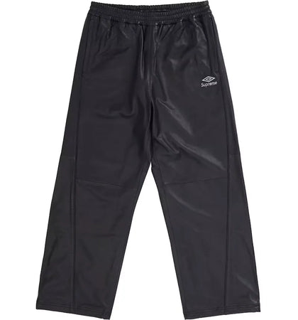Supreme Umbro Leather Track Pant Black - authentic Supreme product