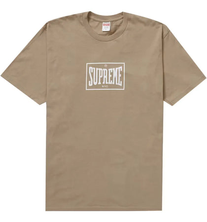 Supreme Warm Up Tee Khaki - authentic Supreme product