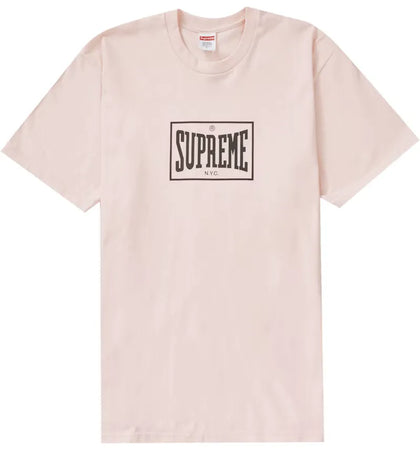 Supreme Warm Up Tee Pale Pink - authentic Supreme product