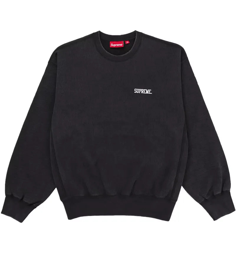Supreme Washed Crewneck Black - vue 360