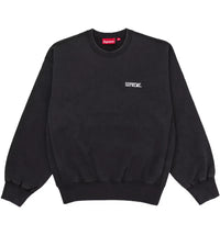 Supreme Washed Crewneck Black