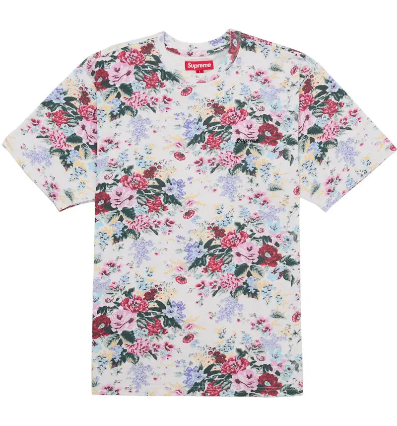 Supreme Washed S/S Top (SS26) Floral - vue 360