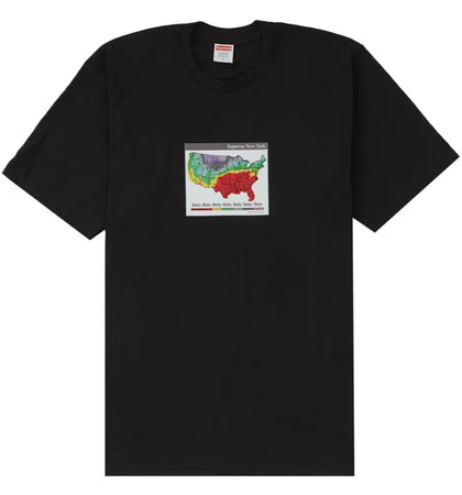 Supreme Weather Tee Black - authentic Supreme product
