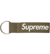 Supreme Webbing Keychain Light Olive