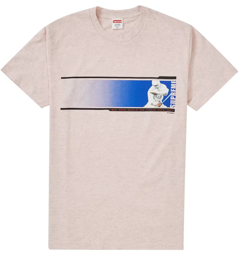 Supreme We're Back Tee Heather Light Pink - vue 360