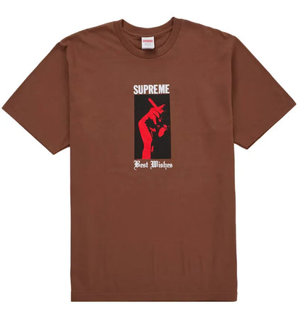 Supreme Wish Tee Brown - authentic Supreme product